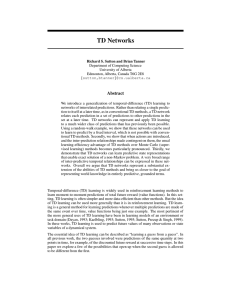 TD Networks
