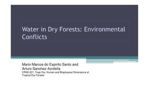 Mario Marcos do Espirito Santo and Arturo Sanchez-Azofeifa Tropical Dry Forests