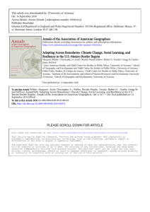 This article was downloaded by: [University of Arizona] On: 16 September 2010