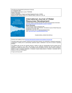 This article was downloaded by:[University of Arizona] On: 5 September 2007