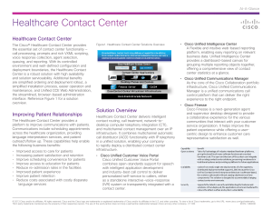 Healthcare Contact Center