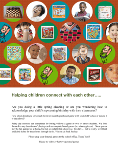 Helping children connect with each other…..
