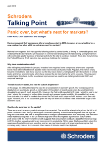 Talking Point Schroders Panic over, but what's next for markets?