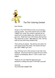 Fun Fair Coloring Contest