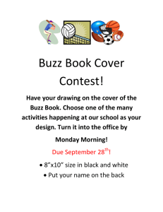 Buzz Book Cover Contest!