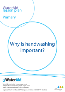 Why is handwashing important? WaterAid