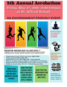 5th Annual at St. Alfred School AN ENVIRONMENT-FRIENDLY EVENT