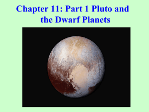 Chapter 11: Part 1 Pluto and the Dwarf Planets