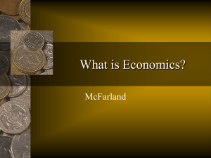 What is Economics? McFarland