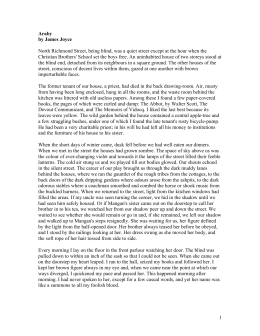 Writing For Students Who Are Blind Or Visually Impaired Including Essay Araby James Joyce Writefiction Web Fc Com Araby Includes Mla Style Citations For Scholarly Secondary