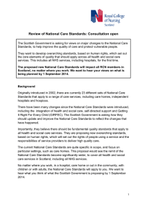 Review of National Care Standards: Consultation open