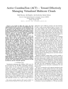 Active CoordinaTion (ACT) – Toward Effectively Managing Virtualized Multicore Clouds