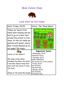 Miss Julie’s Class  Look what we did today! The Three Bears