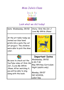 Miss Julie’s Class  Look what we did today! Pete the Cat, I