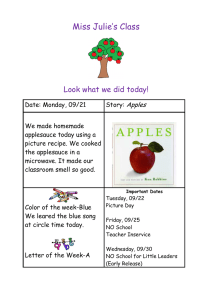 Miss Julie’s Class  Look what we did today! Apples