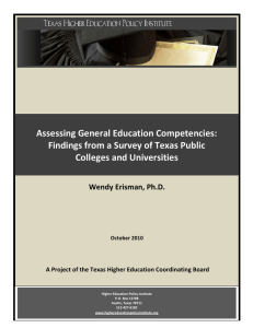 A Project of the Texas Higher Education Coordinating Board