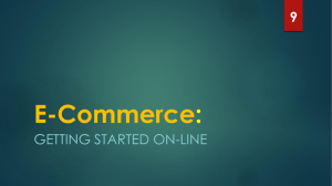 E-Commerce : GETTING STARTED ON-LINE 9