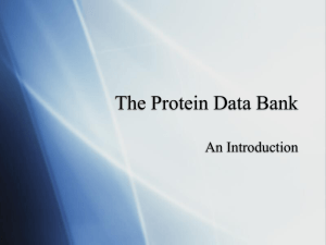 The Protein Data Bank An Introduction