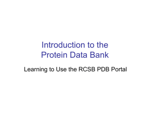 Introduction to the Protein Data Bank