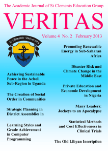 VERITAS Volume 4  No. 2   February 2013