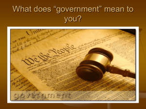What does “government” mean to you?