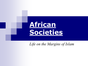 African Societies Life on the Margins of Islam