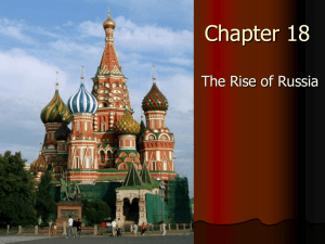 Chapter 18 The Rise of Russia