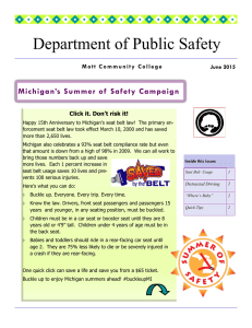 Department of Public Safety Michigan’s Summer of  Safety Campaign