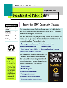 Department of Public Safety Supporting MCC Community Success