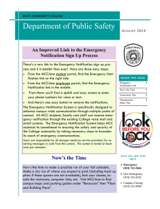 Department of Public Safety An Improved Link to the Emergency easier