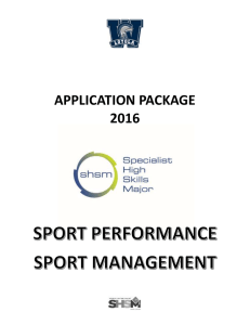 APPLICATION PACKAGE 2016
