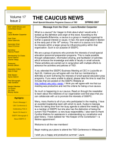 THE CAUCUS NEWS  Volume 17 Issue 2