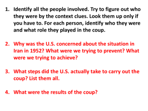 1. Identify all the people involved. Try to figure out... they were by the context clues. Look them up only...