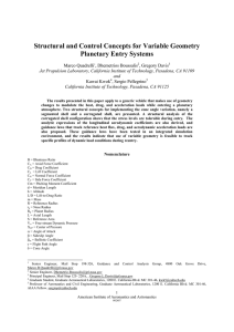 Structural and Control Concepts for Variable Geometry Planetary Entry Systems
