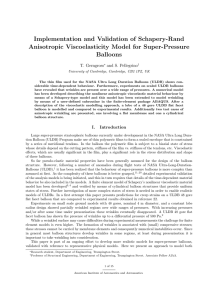 Implementation and Validation of Schapery-Rand Anisotropic Viscoelasticity Model for Super-Pressure Balloons