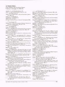 AUTHOR INDEX Volumes  11  through  15  (1990-94)