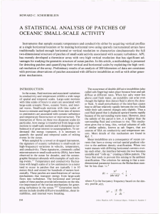A  STATISTICAL OF OCEANIC ANALYSIS