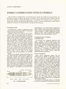 ENERGY CONSERVATION WITH  FLYWHEELS