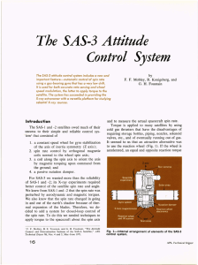 The  SAS-3  Attitude Control  System by