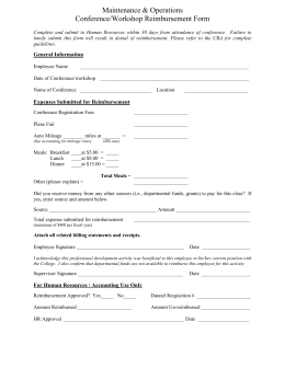 reimbursement request form