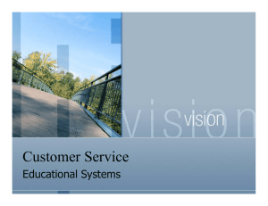 Customer Service Educational Systems