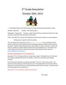 3 Grade Newsletter October 26th, 2015