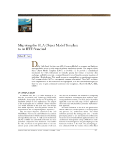 D Migrating the HLA Object Model Template to an IEEE Standard