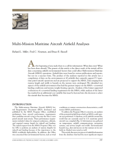 A Multi-Mission Maritime Aircraft Airﬁ eld Analyses