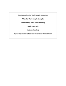 Renaissance Teacher Work Sample Consortium  A Teacher Work Sample Exemplar  Submitted by:  Idaho State University 