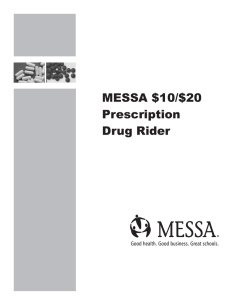 MESSA $10/$20 Prescription Drug Rider