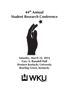 44 Annual Student Research Conference