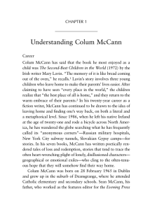 Understanding Colum McCann CHAPTER 1