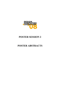 POSTER SESSION 2 POSTER ABSTRACTS