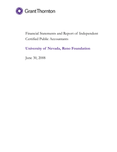 Financial Statements and Report of  Independent Certified Public Accountants
